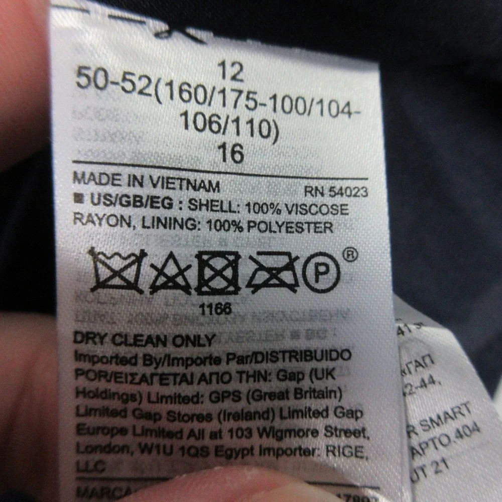 GAP Women's Navy Floral Print Button Front Midi Dress Size 12 - Picture 7 of 13